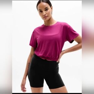 Athleta Magenta Crop Top